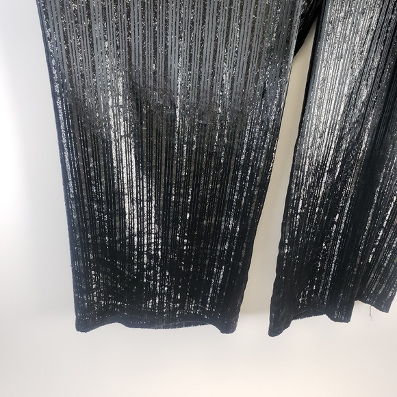 NWT Alice + Olivia Black Palazzo Pants Sz L - Picture 2 of 6